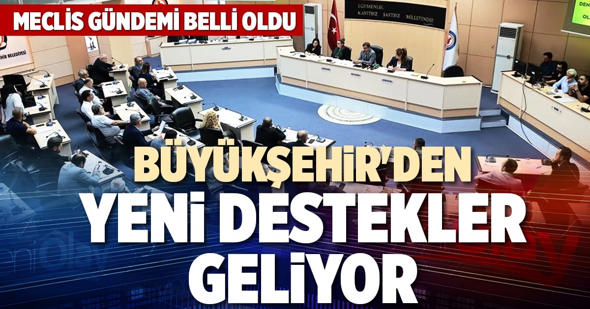 BÜYÜKŞEHİR'DEN YENİ DESTEKLER GELİYOR