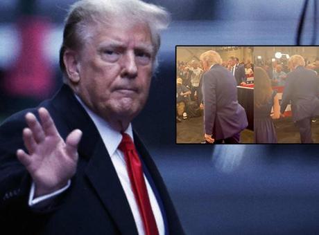 Herkes aynı soruyu soruyor! ABD Başkanı Trump'ın son görüntüsü kafaları karıştırdı: 'Arkasındaki gizemli çıkıntı ne?'